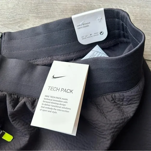 NWT NIKE SPORTSWEAR Tech Pack Oil Grey A-Line Pocket Mini Skirt - Picture 10 of 16